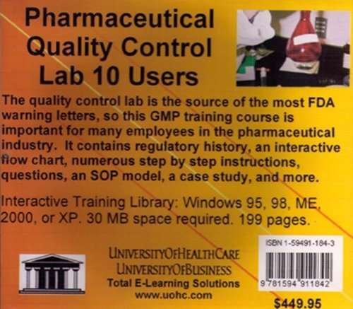 Pharmaceutical Quality Control Lab, 10 Users (9781594911842) by Farb, Daniel, M.D.