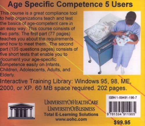 Age Specific Competence, 5 Users (9781594911965) by Farb, Daniel