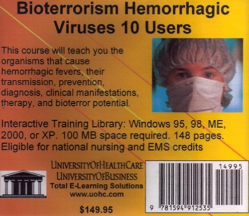 Bioterrorism Hemorrhagic Viruses, 10 Users (9781594912535) by [???]