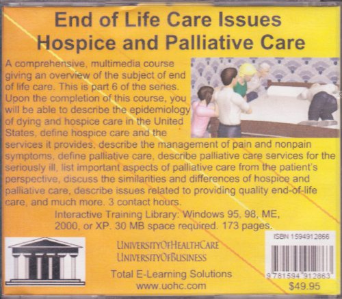 Stock image for End of Life Care Issues Hospice and Palliative Care: A Guide for Healthcare Providers, Patients, and Families on the Care of the Dying [AUDIOBOOK] [CD] for sale by PAPER CAVALIER US