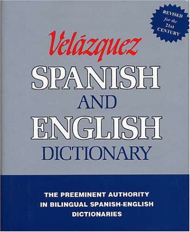 Imagen de archivo de Velazquez Spanish and English Dictionary a la venta por Better World Books