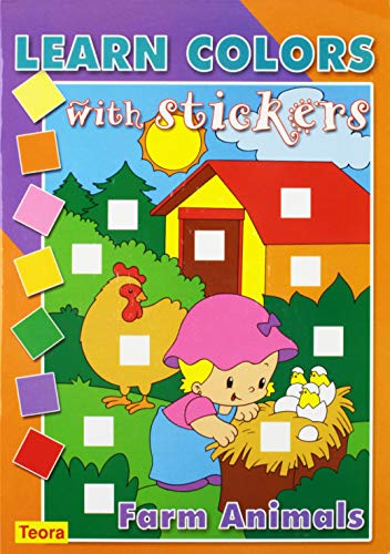 Beispielbild fr Farm Animals (Learn Colors With Stickers) zum Verkauf von Hawking Books