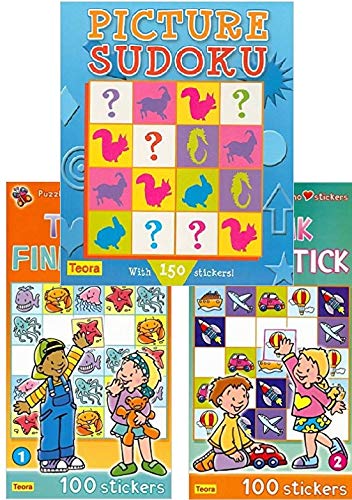 Stock image for 3 PACK Picture Sudoku books for smart kids for sale by Revaluation Books