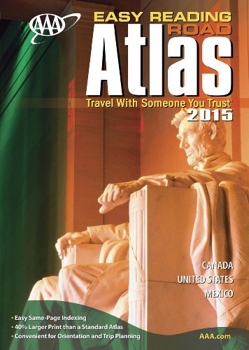 Stock image for AAA Easy Reading Road Atlas 2015 for sale by Wonder Book