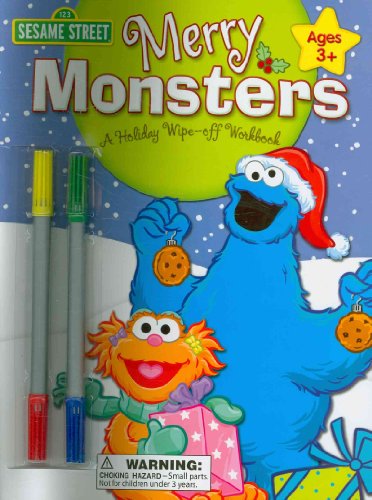 Beispielbild fr Sesame Street Merry Monsters: A Holiday Wipe-off Workbook zum Verkauf von SecondSale