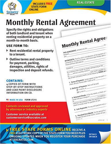 Stock image for Monthly Rental Agreement Forms for sale by beneton