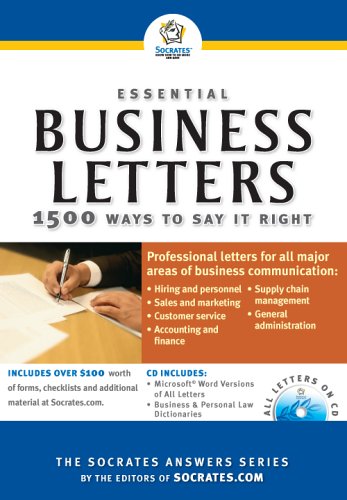 Stock image for Essential Business Letters: 1500 Ways to Say It Right [With CDROM] for sale by ThriftBooks-Dallas
