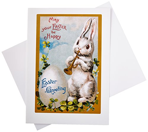 Beispielbild fr Easter Rabbit Playing Trumpet Easter Greeting Card zum Verkauf von Revaluation Books