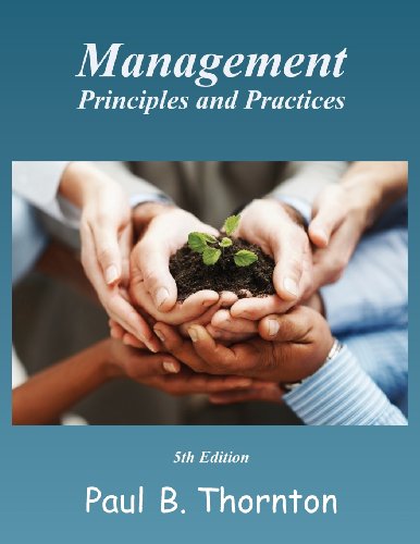 Stock image for Management Principals and Practices for sale by Better World Books