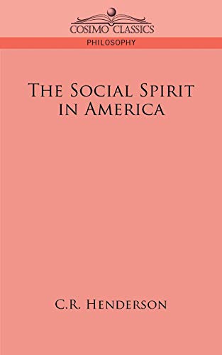 Stock image for The Social Spirit in America for sale by Chiron Media