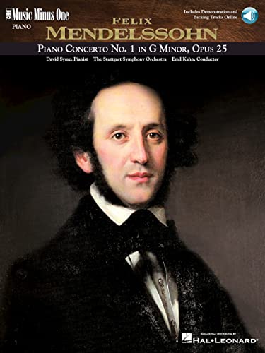 9781596150096: Mendelssohn Piano Concerto No. 1 in G Minor, Opus 25 (Music Minus One Piano)