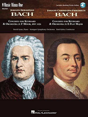 Stock image for Johann Sebastian Bach Concerto F Minor-F-Moll, BMV1056 : Johann Christoph Friedrich Bach Concerto E Flat Major for sale by Versandantiquariat Gerhard Schend