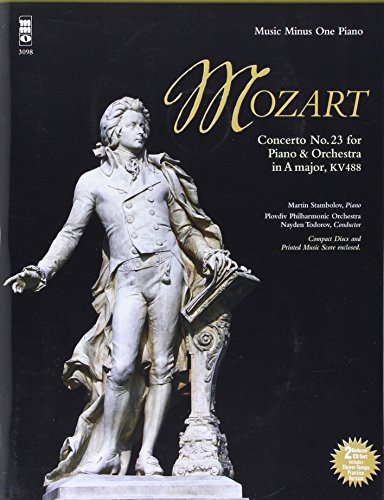 Mozart - Concerto No. 23 in a Major, Kv488 Music Minus One Piano Book/Online Audio - Wolfgang Amadeus Mozart