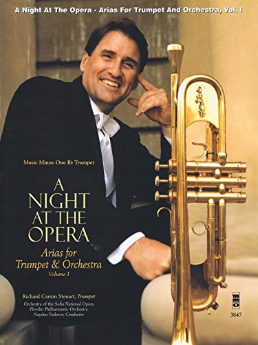 9781596151000: A Night at the Opera: Arias for Trumpet & Orchestra Volume 1 Music Minus One Bb Trumpet