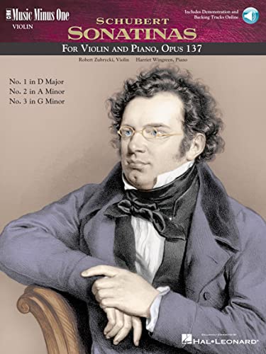 9781596151598: Schubert - Sonatinas: Violin Play-Along Pack [With CD (Audio)]: For Violin and Piano, Opus 137, No.1 in D Major, No.2 in a Minor, No.3 in G Minor: ... One Violin: 3130 (Music Minus One (Numbered))