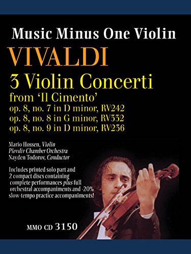 9781596151796: Vivaldi 3 Violin Concerti: From 'Il Cimento' op. 8, no. 7 in D Minor, op. 8, no. 8 in G Minor, op. 8, no. 9 in D Minor