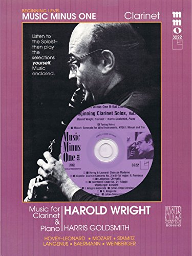 Beginning Clarinet Solos - Volume 2 (9781596152496) by Wright, Harold