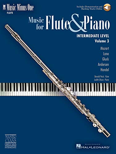 Music Minus One Flute: Intermediate Flute Solos (Book & CD) (9781596153035) by Hal Leonard Corp.