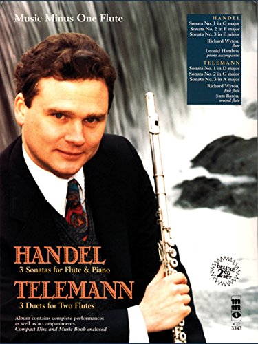 9781596153196: Handel Three Sonatas for Flute & Piano: Telemann Three Duet Sonatas for Two Flutes