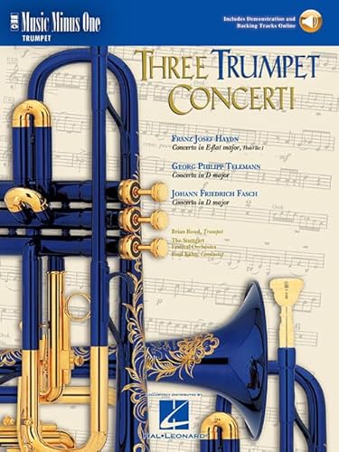 9781596154162: Three Trumpet Concerti: Music Minus One Trumpet