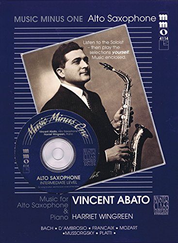 Intermediate Alto Sax Solos - Volume 2 (Vincent Abato): Music Minus One Alto Saxophone (9781596155923) by Abato, Vincent