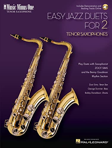 Easy Jazz Duets for 2 and Rhythm Section: Music Minus One Tenor Sax (Bk/Online Audio) (9781596156081) by [???]