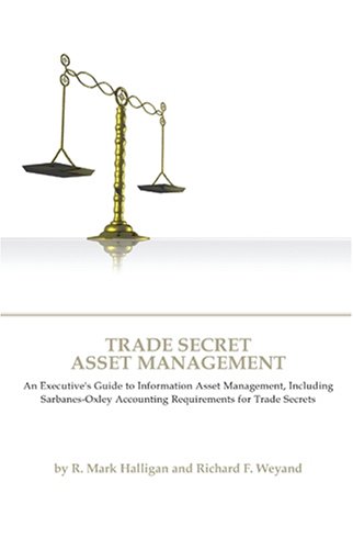 Beispielbild fr Trade Secret Asset Management : An Executive's Guide to Information Asset Management, Including Sarbanes-Oxley Accounting Requirements for Trade Secrets zum Verkauf von Better World Books