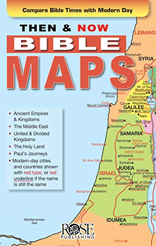 Stock image for Then and Now Bible Maps - Fold out Pamphlet for sale by Greenway