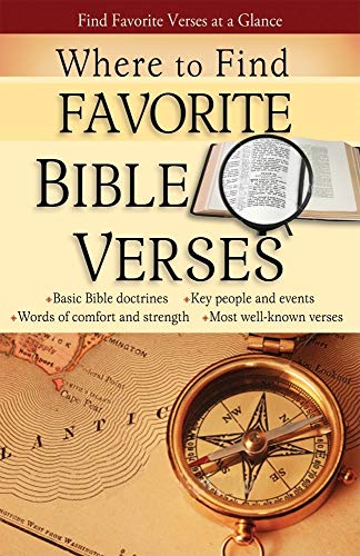 Beispielbild fr Where to Find Favorite Bible Verses zum Verkauf von ThriftBooks-Dallas