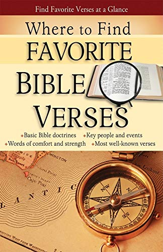 Stock image for Where to Find Favorite Bible Verses for sale by ThriftBooks-Dallas