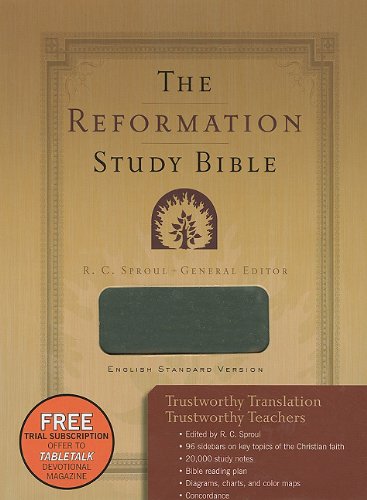 9781596382428: Reformation Study Bible-ESV-Leather Like (Gray), 2nd edition with maps