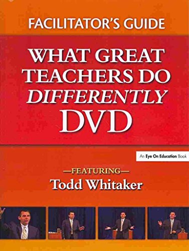 Imagen de archivo de What Great Teachers Do Differently Facilitator's Guide : What Great Teachers Do Differently DVD a la venta por Better World Books