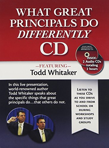 What Great Principals Do Differently Audio CD (9781596671171) by Whitaker, Todd