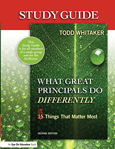 Beispielbild fr Study Guide: What Great Principals Do Differently: Eighteen Things That Matter Most zum Verkauf von HPB-Red