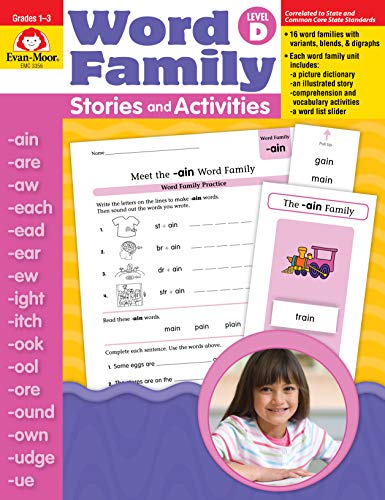 Word Family Stories and Activities, Level D (9781596731707) by Evan Moor