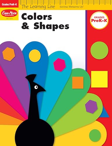 Learning Line: Colors and Shapes, Prek - Kindergarten Workbook (9781596731769) by Evan Moor