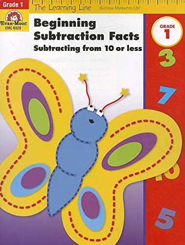 9781596731912: Beginning Subtraction Facts, Grade 1: Subtracting from 10 or Less