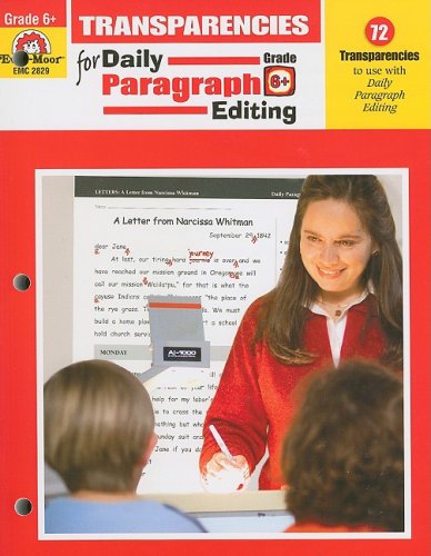 Beispielbild fr Transparencies for Daily Paragraph Editing, Grade 6+: 72 Transparencies to Use with Daily Paragraph Editing zum Verkauf von ThriftBooks-Dallas