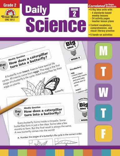 Beispielbild fr Evan-Moor Daily Science Teacher's Edition for Grade 2 - 30 Weeks of Instruction of Classroom Inquiry-based Science Activities zum Verkauf von HPB-Diamond