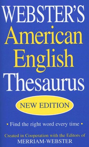 Stock image for Websters American English Thesaurus for sale by boyerbooks