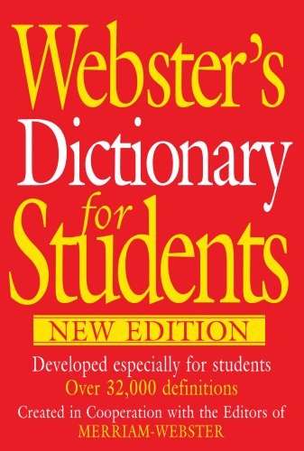 Stock image for Websters Dictionary for Students, New Edition for sale by boyerbooks