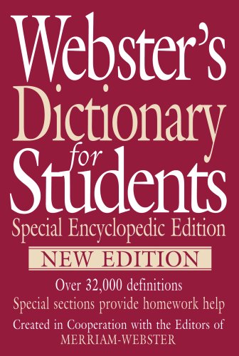 Imagen de archivo de Webster's Dictionary for Students, Special Encyclopedic Edition, New Edition a la venta por SecondSale