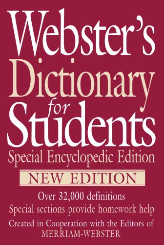 Stock image for Webster's Dictionary for Students, Special Encyclopedic Edition, New Edition for sale by SecondSale