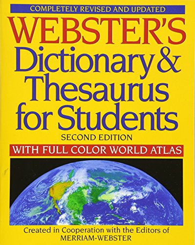 Imagen de archivo de Webster's Dictionary & Thesaurus for Students, Second Edition a la venta por Jenson Books Inc