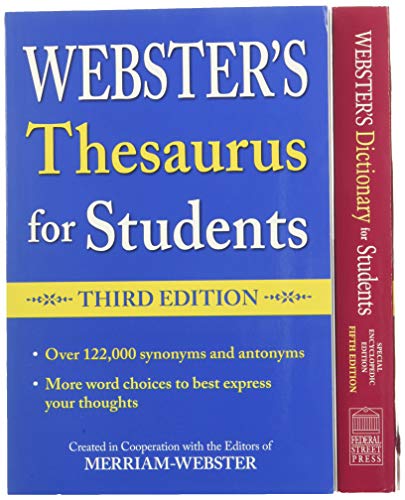 Imagen de archivo de Federal Street Press Merriam-Webster Webster's for Students Dictionary and Thesaurus Set, Fifth Edition a la venta por GF Books, Inc.