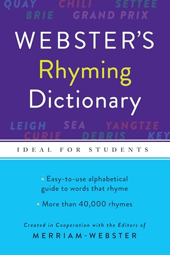 Beispielbild fr Webster's Rhyming Dictionary zum Verkauf von Better World Books