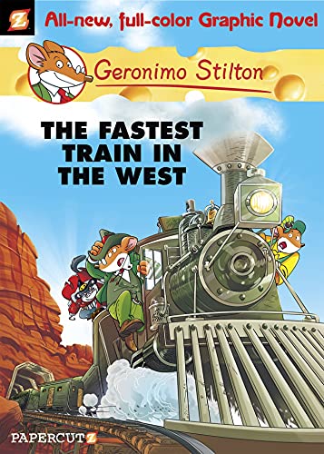 Beispielbild fr Geronimo Stilton Graphic Novels #13: The Fastest Train In the West zum Verkauf von Wonder Book