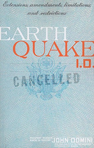 Beispielbild fr EARTHQUAKE I.D. zum Verkauf von Wonder Book