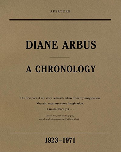 Stock image for Diane Arbus: A Chronology for sale by Strand Book Store, ABAA