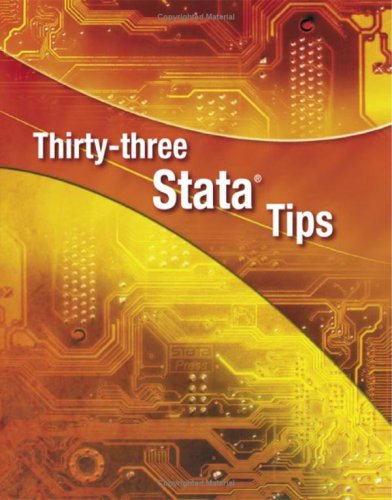 Stock image for Thirty-Three Stata Tips for sale by Better World Books